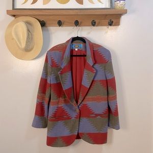 Vintage Maurizio Ramani Aztec Southwestern Blazer Size Large